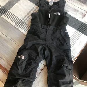 North face snow bibs size 2t